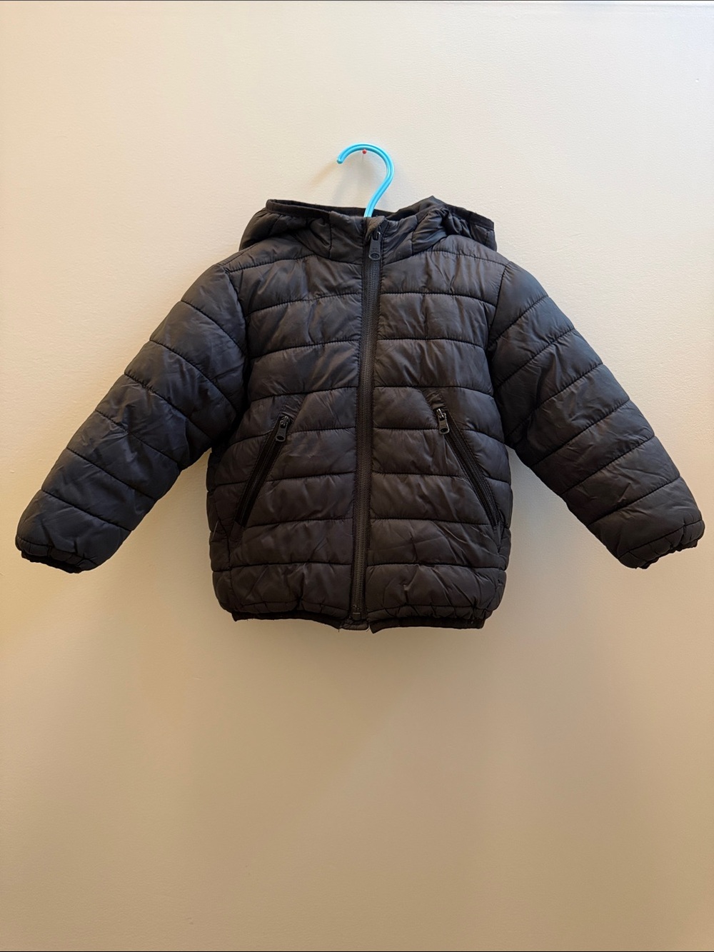 Zara Hooded Black Puffer Jacket 12-18 Months Toddler Unisex